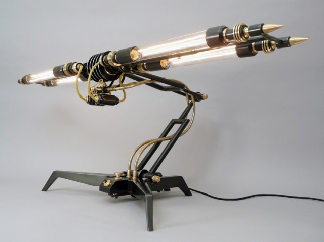 Steampunk lámpa